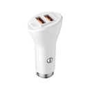 Carregador Veicular Turbo 2 USB QC 3.0 36W Kaidi KD-302 - Cabo Micro USB - Caixa Fechada 200 Unidades