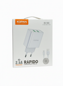 Carregador de Tomada Rápido com Cabo Micro USB KDPAN KN-109S - Caixa Fechada 200 Unidades