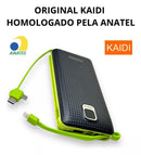 Power Bank 20.000mAh 4 Cabos Kaidi KNC-8882