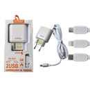 Carregador de tomada 2 saídas Kaidi  KD-607