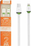 Cabo de Carregamento USB 2M Kaidi KD-327 - Cabo USB-C - Caixa Fechada 200 Unidades