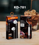 Fone de Ouvido com Fio Kaidi KD-781