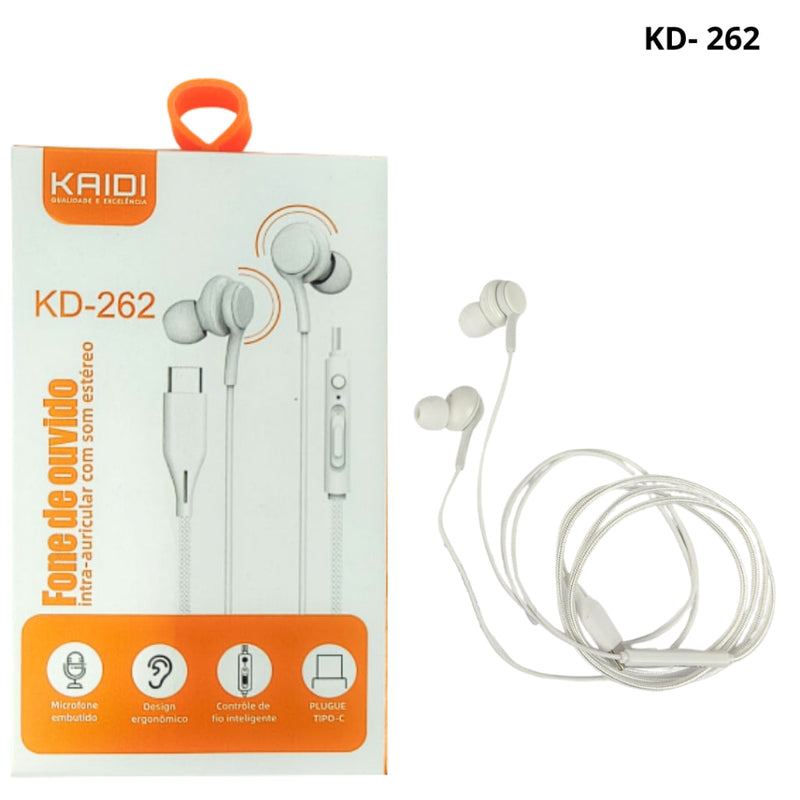 Fone de Ouvido Intra-Auricular Kaid KD-262