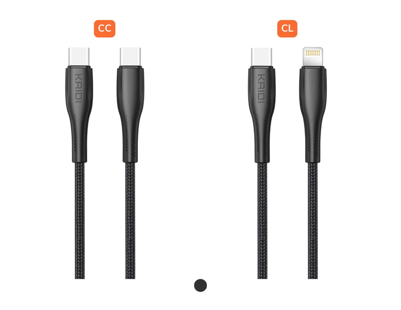 Cabo de Carregamento Turbo USB 1M Kaidi KD-20
