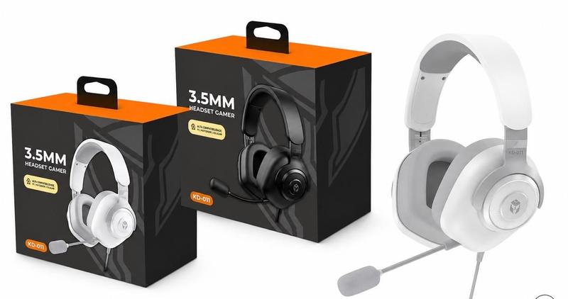 Fone Headset Gamer com Fio Kaidi KD-G31 - Caixa Fechada 40 Unidades