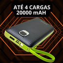 Power Bank 20.000mAh 4 Cabos Kaidi KNC-8882