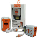 Carregador de Tomada Turbo PD 20W Kaidi KD-691 - Cabo Lightning - Caixa Fechada 200 Unidades