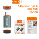 Adaptador OTG USB-C Kaidi KD-338