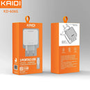 Carregador de Tomada 3 USB 3,1A Kaidi KD-606 - Cabo Micro USB - Caixa Fechada 200 Unidades