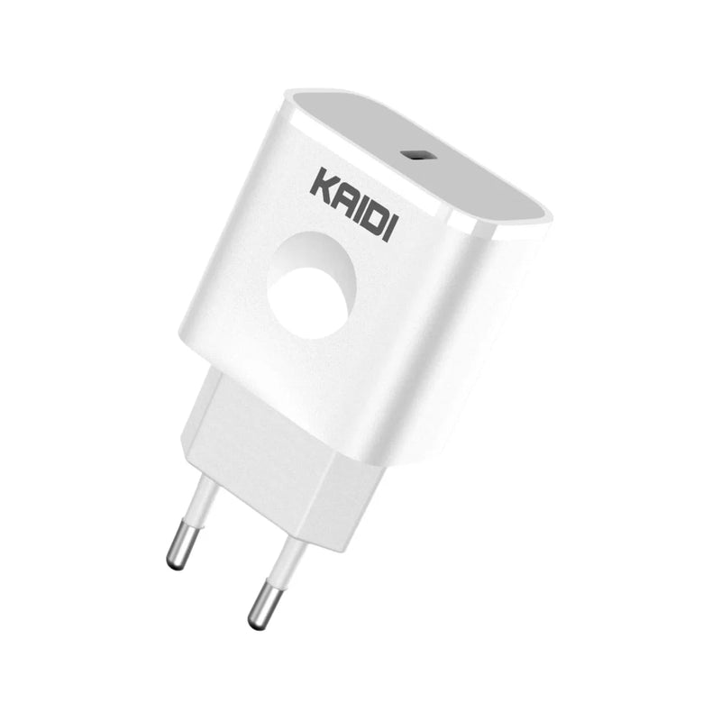 Carregador de Tomada Turbo USB-C Kaidi KD-108 - Cabo USB-C - Caixa Fechada 200 Unidades