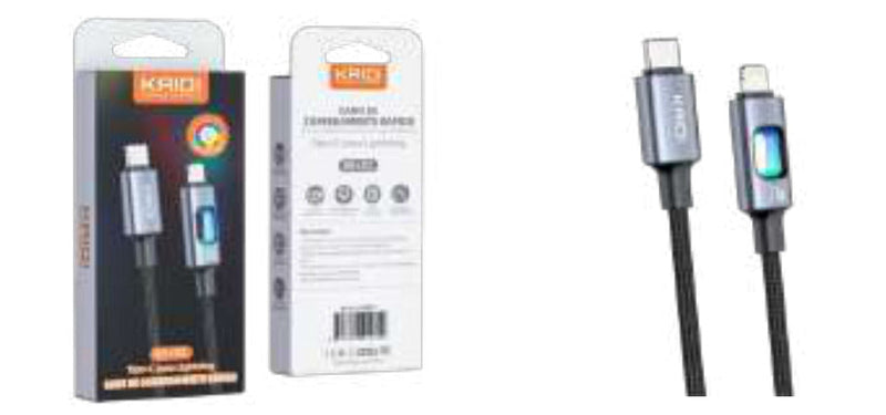 Cabo de Carregamento USB-C para Lightning Kaidi KD-41CL