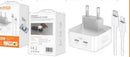 Carregador de Tomada USB-C 35W 2 Saídas Kaidi KNC-3701